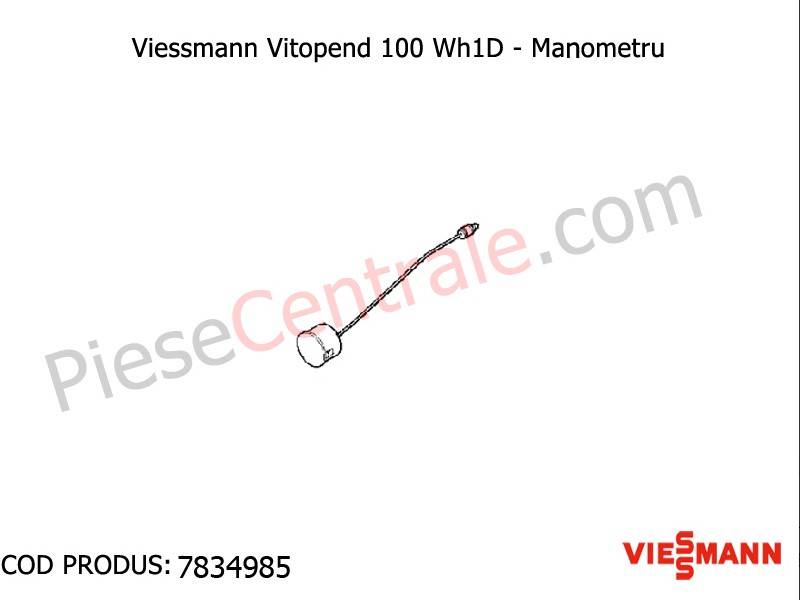 Poza Manometru centrale termice Viessmann Vitopend 100 WH1D, Vitodens 100 WB1B