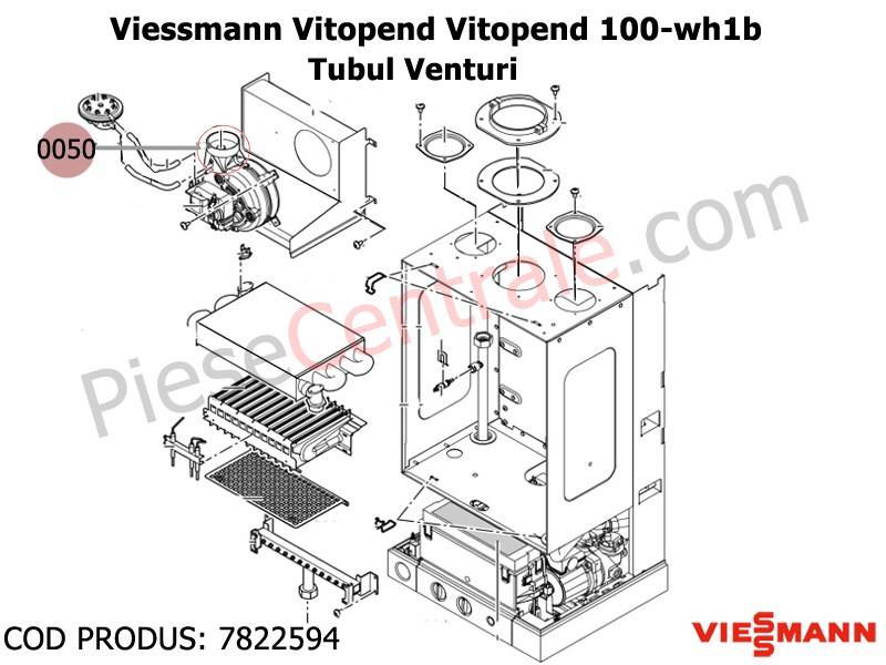 Poza Tub Venturi centrala Viessmann Vitopend 100