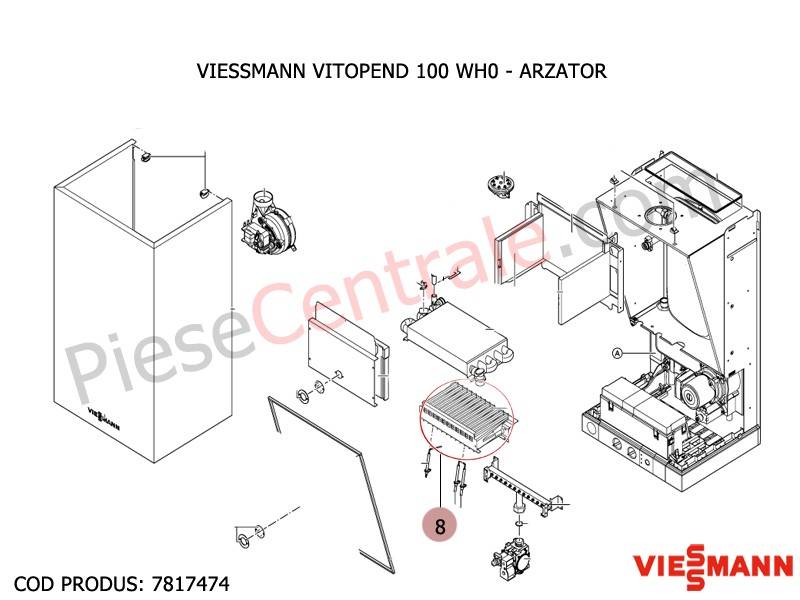 Poza Arzator centrala termica Viessmann Vitopend 100 WH0