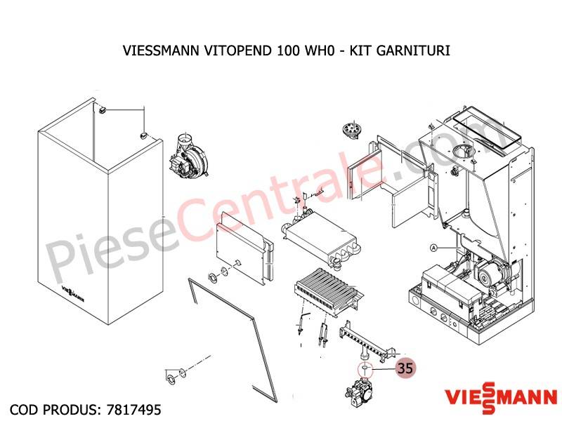 Poza Kit garnituri centrala termica Viessmann Vitopend 100 WH0
