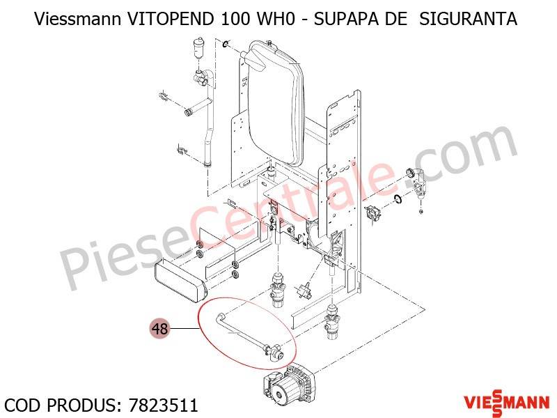 Poza Supapa de siguranta centrala termica Viessmann Vitopend 100 WH0