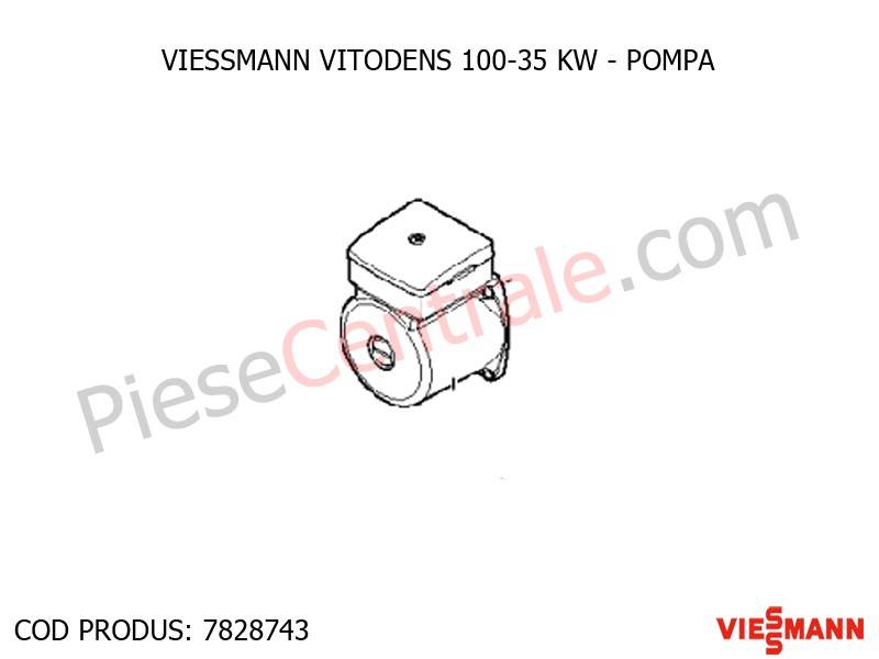 Poza Pompa centrala termica Viessmann Vitodens 100 35 WB1B
