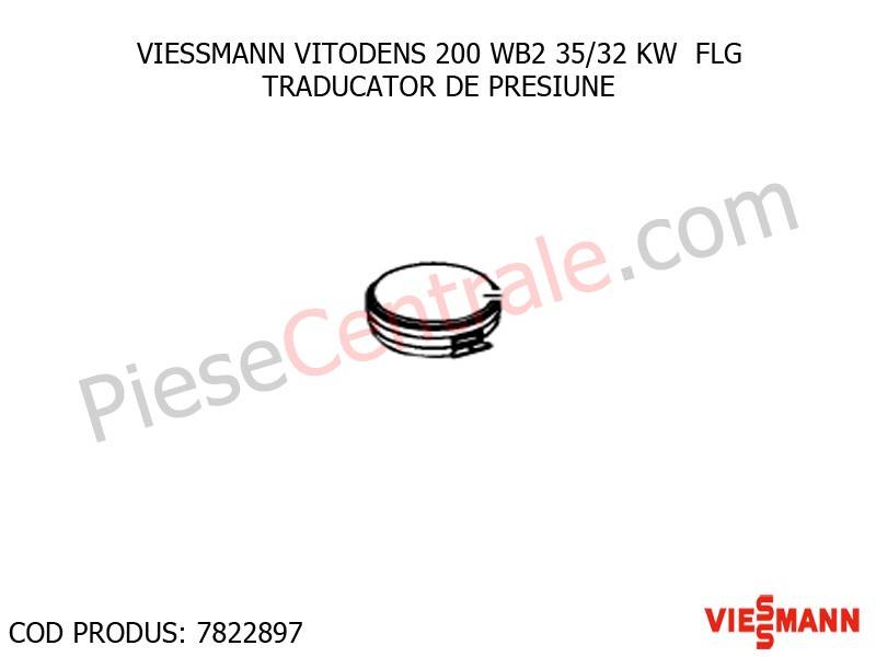 Poza Traducator presiune centrale termice Viessmann Vitodens 200 si Vitodens 300