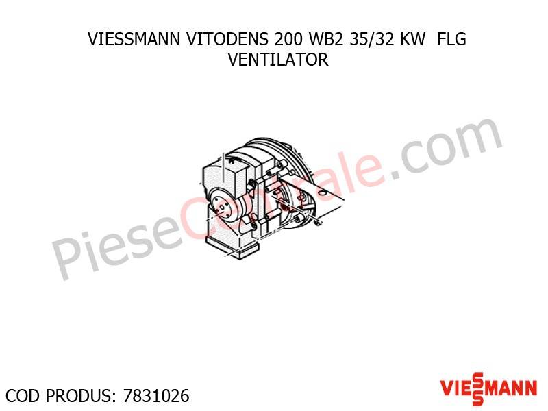 Poza Ventilator centrala termica Viessmann Vitodens 200