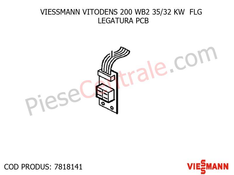 Poza Legatura PCB centrala termica Viessmann Vitodens 200