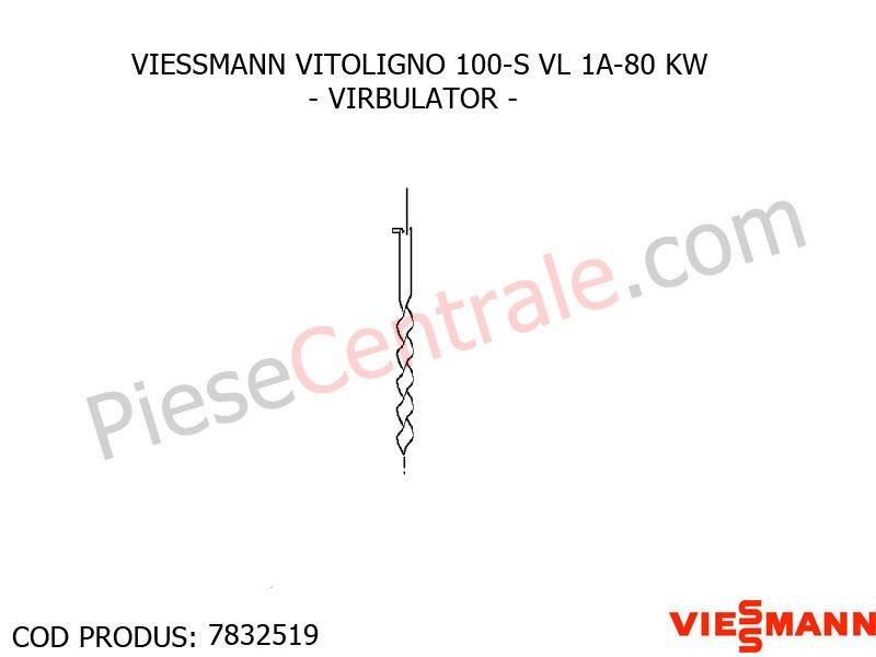 Poza Virbulator centrala pe lemne Viessmann Vitoligno 100 S VL 1A-80 KW