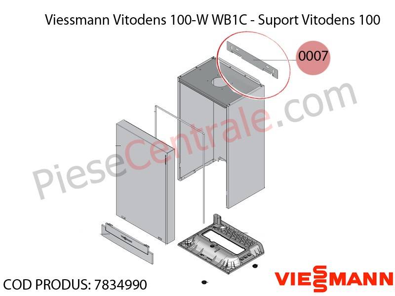 Poza Suport centrala termica Viessmann Vitodens 100-W WB1C