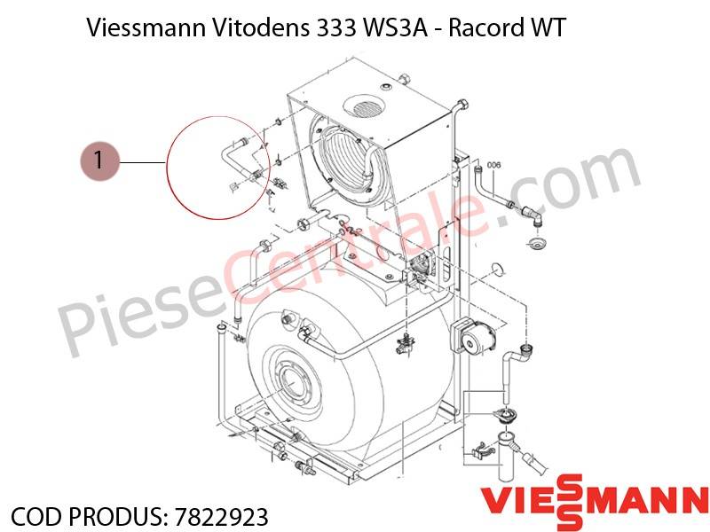 Poza Racord WT centrala termica Viessmann Vitodens 333 WS3A
