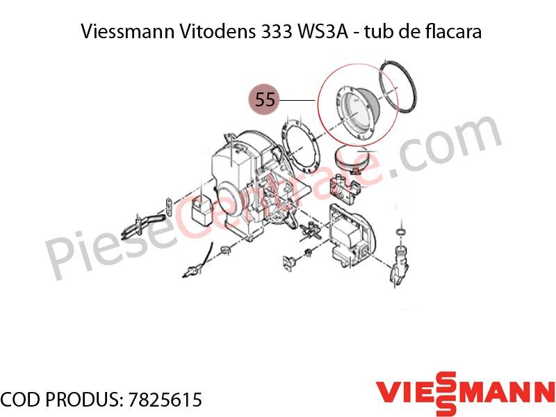 Poza Tub de flacara centrala termica Viessmann Vitodens 333 WS3A