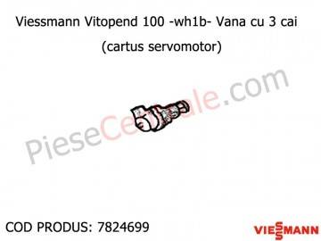 Poza Vana cu 3 cai ( cartus servomotor ) centrala termica Viessmann Vitopend 100 WH1B
