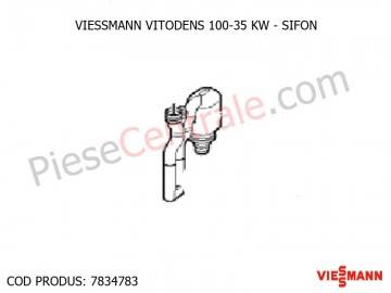 Poza Sifon condens centrala termica Viessmann Vitodens 100 35 WB1B