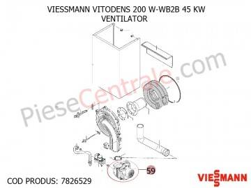 Poza Ventilator centrala termica VITODENS 200 W-WB2B 45 KW