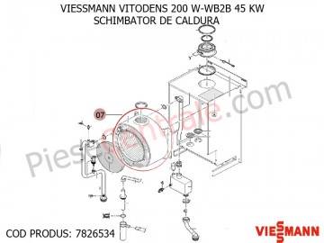 Poza Schimbator de caldura centrala termica Viessmann VITODENS 200 W-WB2B 45 KW