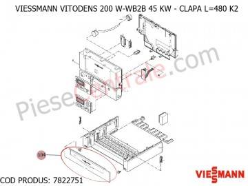 Poza Clapa centrala Viessmann Vitodens 200 W-WB2B 45 KW