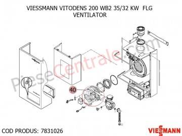 Poza Ventilator centrala termica Viessmann Vitodens 200