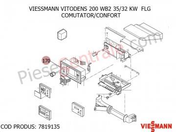 Poza Comutator confort centrala termica Viessmann Vitodens 200