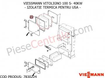 Poza Izolatie termica pentru usa centrala pe lemne Viessmann Vitoligno 100 S 30 kw si 40 kw