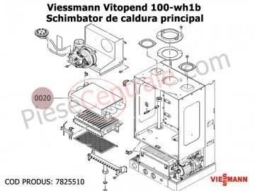 Poza Schimbator de caldura principal centrala termica Viessmann Vitopend 100 24 kw